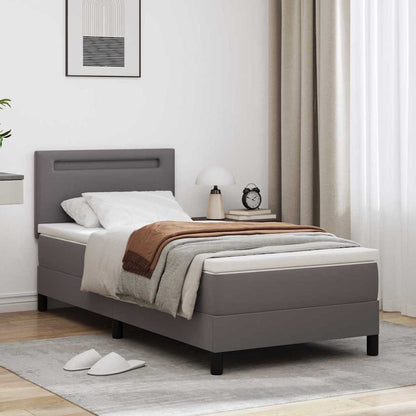 Struttura letto con materasso con materasso Grigio 100 x 200 cm