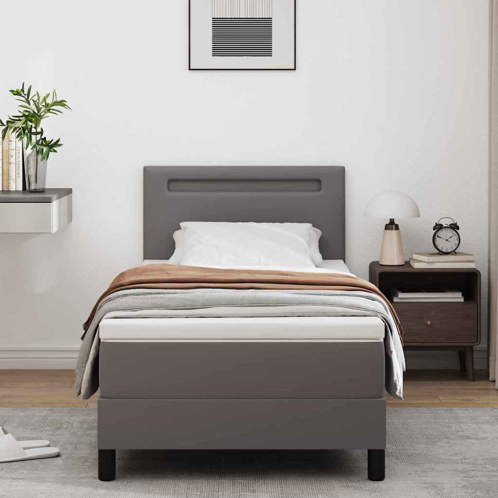 Struttura letto con materasso con materasso Grigio 100 x 200 cm