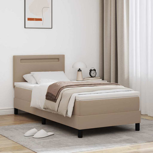 Rete Letto con Materasso con materasso Cappuccino 100 x 200 cm