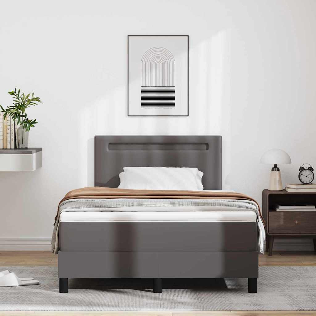 Struttura letto con materasso con materasso Grigio 120 x 190 cm