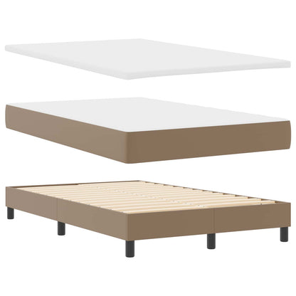 Letto a molle Cappuccino 120 x 200 cm Pelle sintetica | homemem39