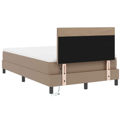 Letto a molle Cappuccino 120 x 200 cm Pelle sintetica | homemem39