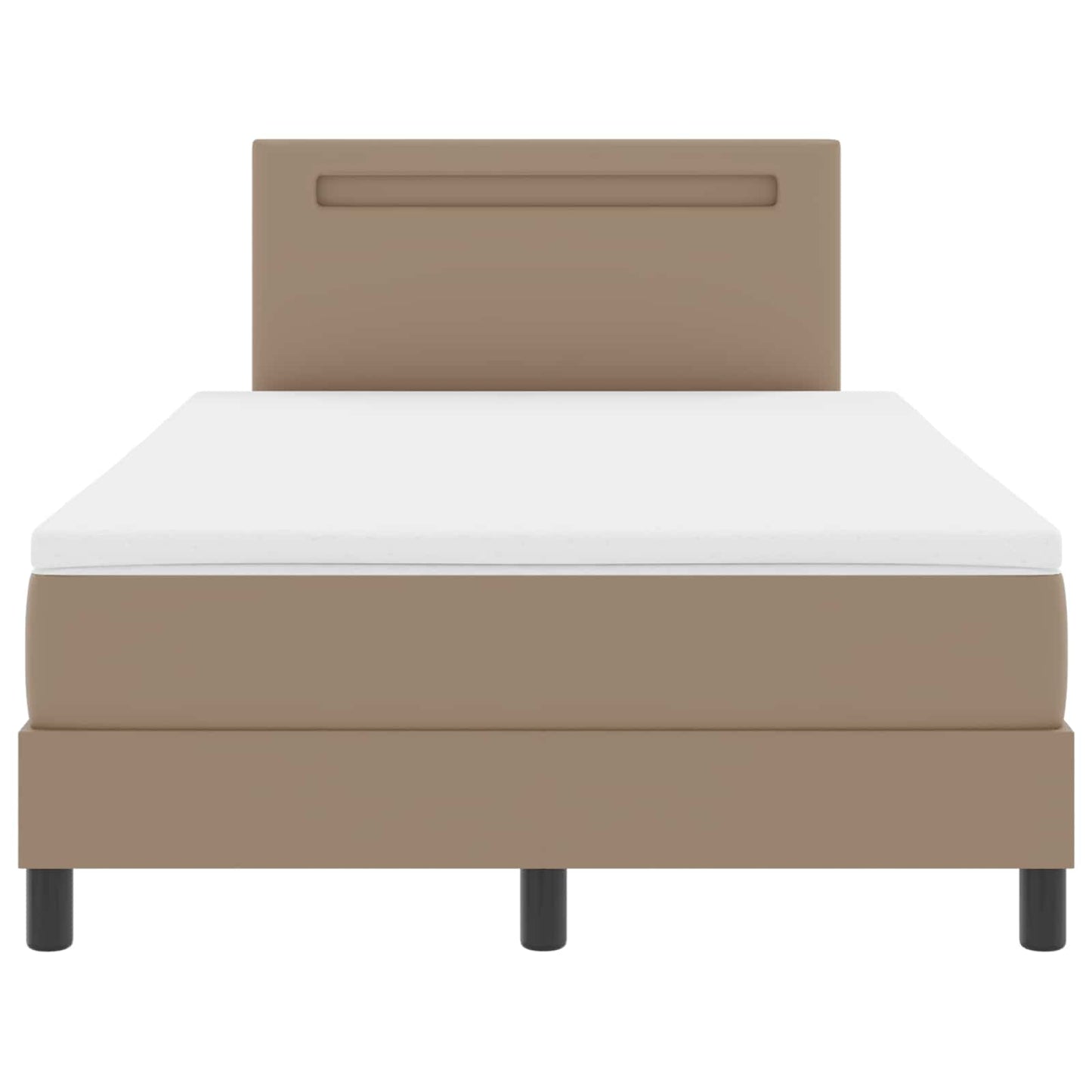 Letto a molle Cappuccino 120 x 200 cm Pelle sintetica | homemem39