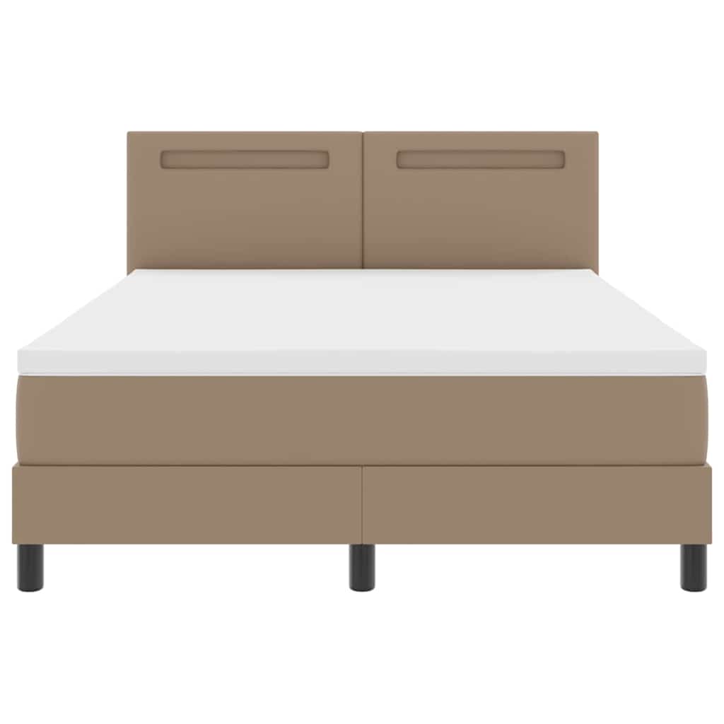 Rete Letto con Materasso con materasso Cappuccino 140 x 190 cm