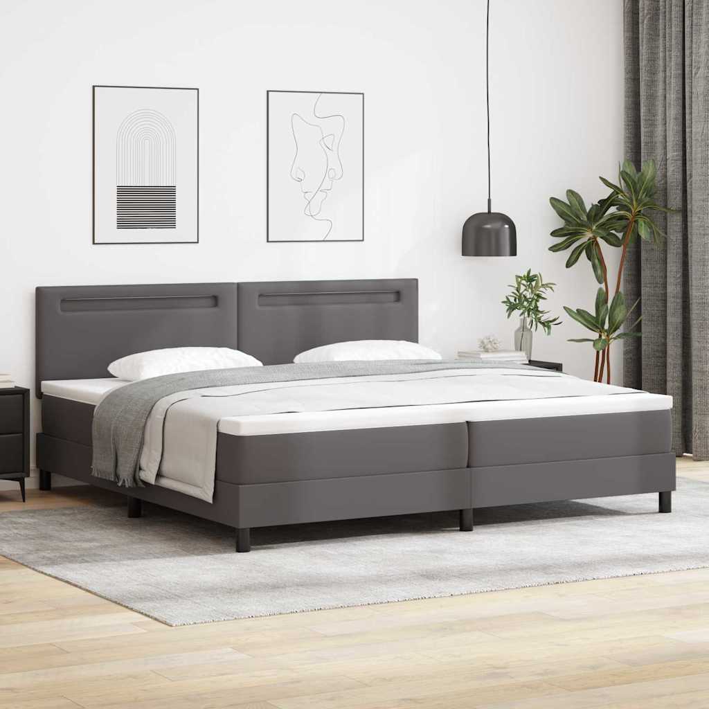 Struttura letto con materasso con materasso Grigio 200 x 200 cm