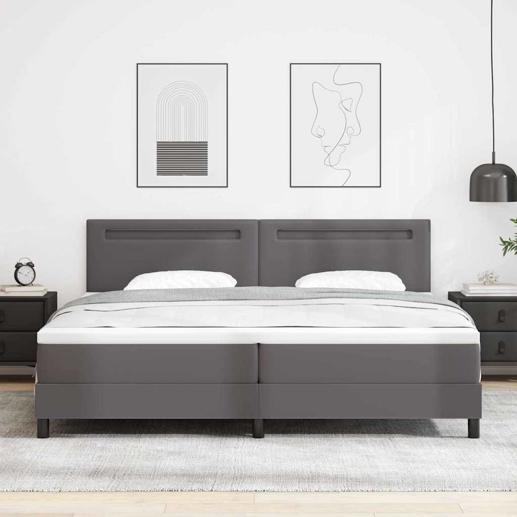 Struttura letto con materasso con materasso Grigio 200 x 200 cm