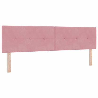Letto a molle con materasso Rosa 180 x 200 cm Velluto | homemem39