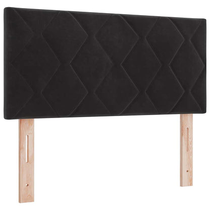 Letto a molle con testiera Nero 90 x 200 cm Velluto | homemem39