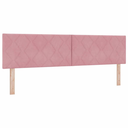 Letto a molle con testiera Rosa 180 x 200 cm Velluto | homemem39