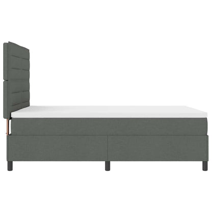 Letto a molle con materasso Grigio scuro 160 x 200 cm Tessuto | homemem39