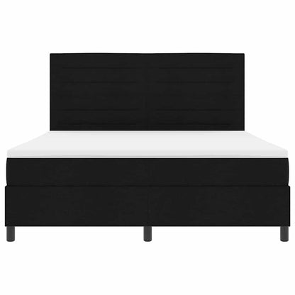 Letto a molle con materasso Nero 180 x 200 cm Tessuto | homemem39
