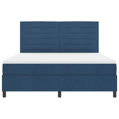Letto a molle con materasso Blu 180 x 200 cm Tessuto | homemem39