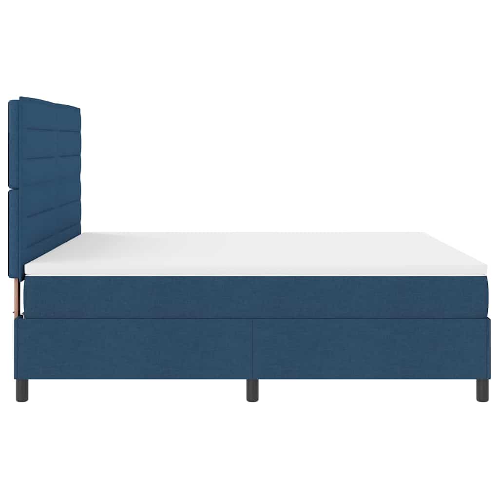 Letto a molle con materasso Blu 180 x 200 cm Tessuto | homemem39