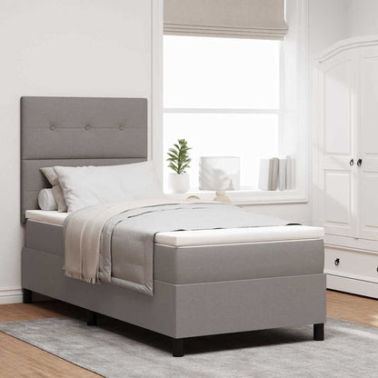 Letto a molle con testiera Talpa 100 x 200 cm Tessuto | homemem39