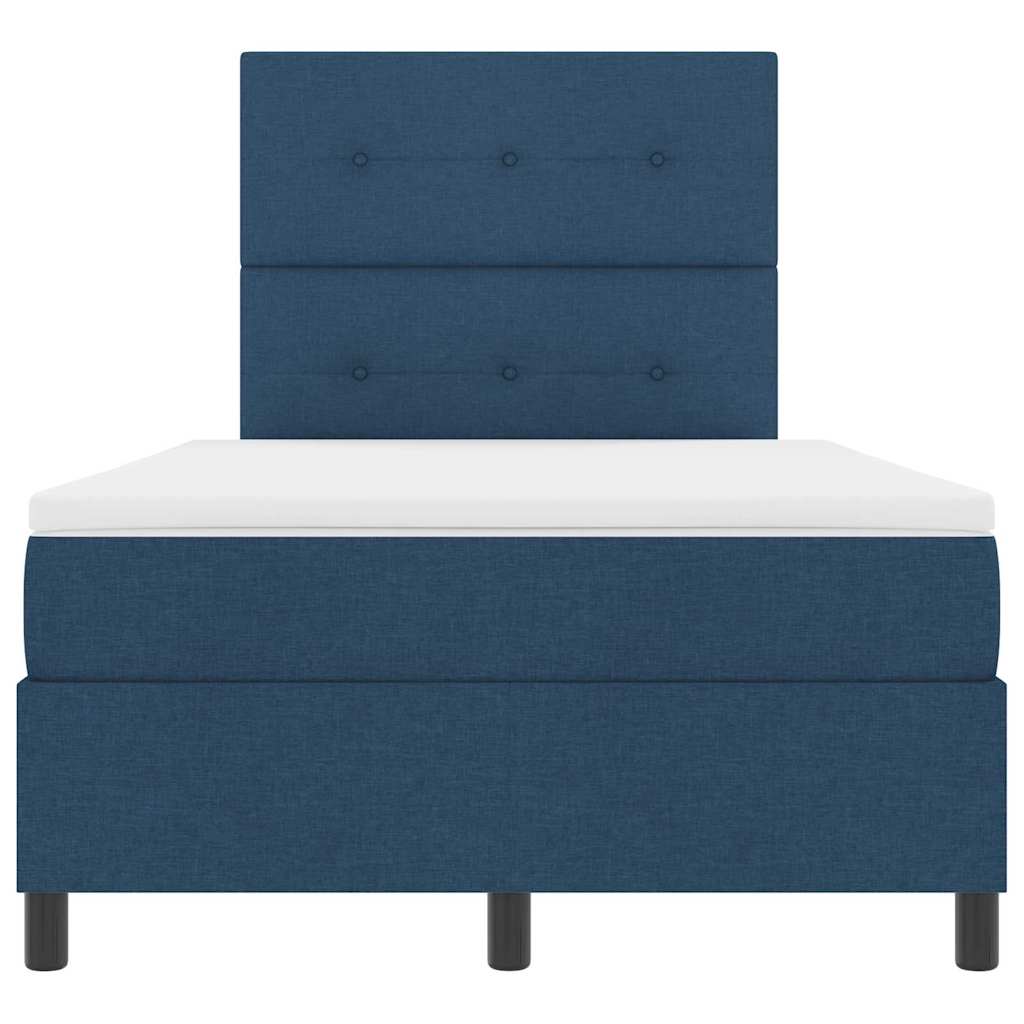 Letto a molle con testiera Blu 120 x 200 cm Tessuto | homemem39