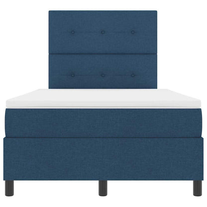 Letto a molle con testiera Blu 120 x 200 cm Tessuto | homemem39