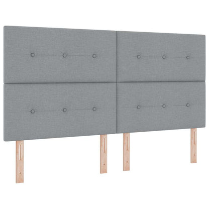 Letto a molle con materasso Grigio chiaro 180 x 200 cm Tessuto | homemem39