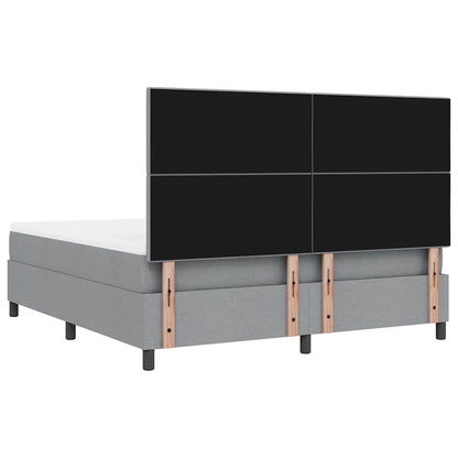 Letto a molle con materasso Grigio chiaro 180 x 200 cm Tessuto | homemem39