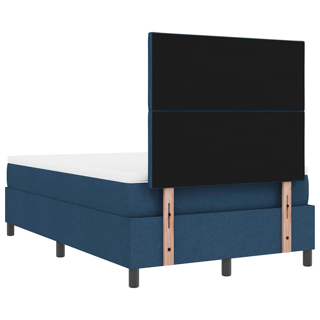 Letto a molle con materasso Blu 120 x 190 cm Tessuto | homemem39