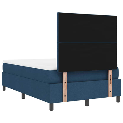 Letto a molle con materasso Blu 120 x 190 cm Tessuto | homemem39