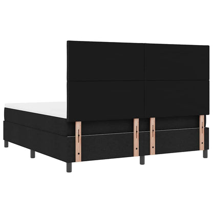 Letto a molle con testiera Nero 180 x 200 cm Tessuto | homemem39