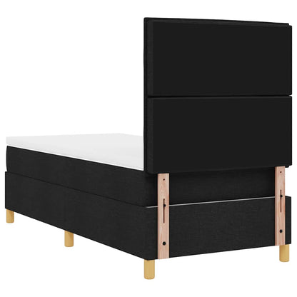 Letto a molle con materasso Nero 80 x 200 cm Tessuto | homemem39