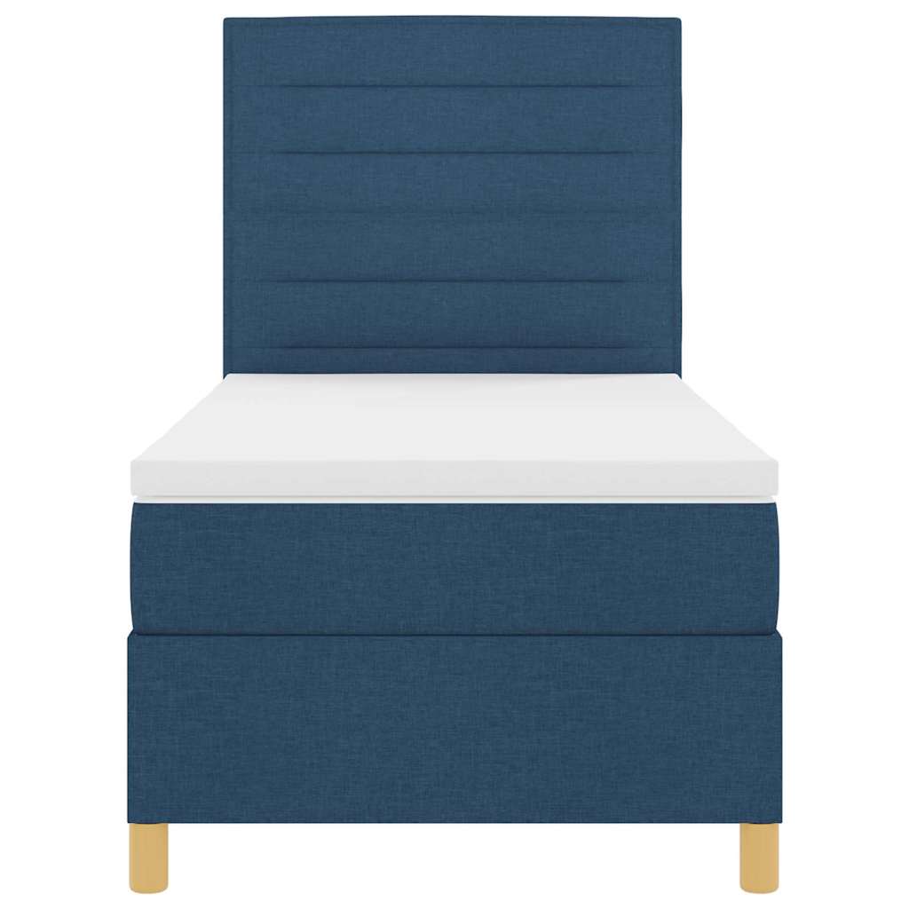Letto a molle con materasso Blu 80 x 200 cm Tessuto | homemem39