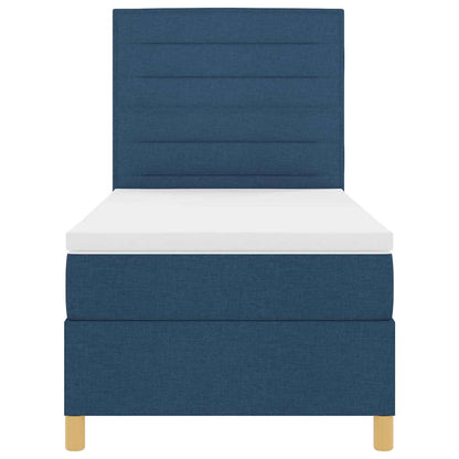 Letto a molle con materasso Blu 80 x 200 cm Tessuto | homemem39
