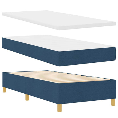 Letto a molle con materasso Blu 100 x 200 cm Tessuto | homemem39
