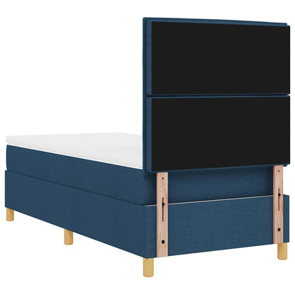 Letto a molle con materasso Blu 100 x 200 cm Tessuto | homemem39