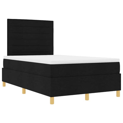 Letto a molle con materasso Nero 120 x 190 cm Tessuto | homemem39