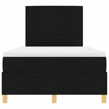 Letto a molle con materasso Nero 120 x 190 cm Tessuto | homemem39