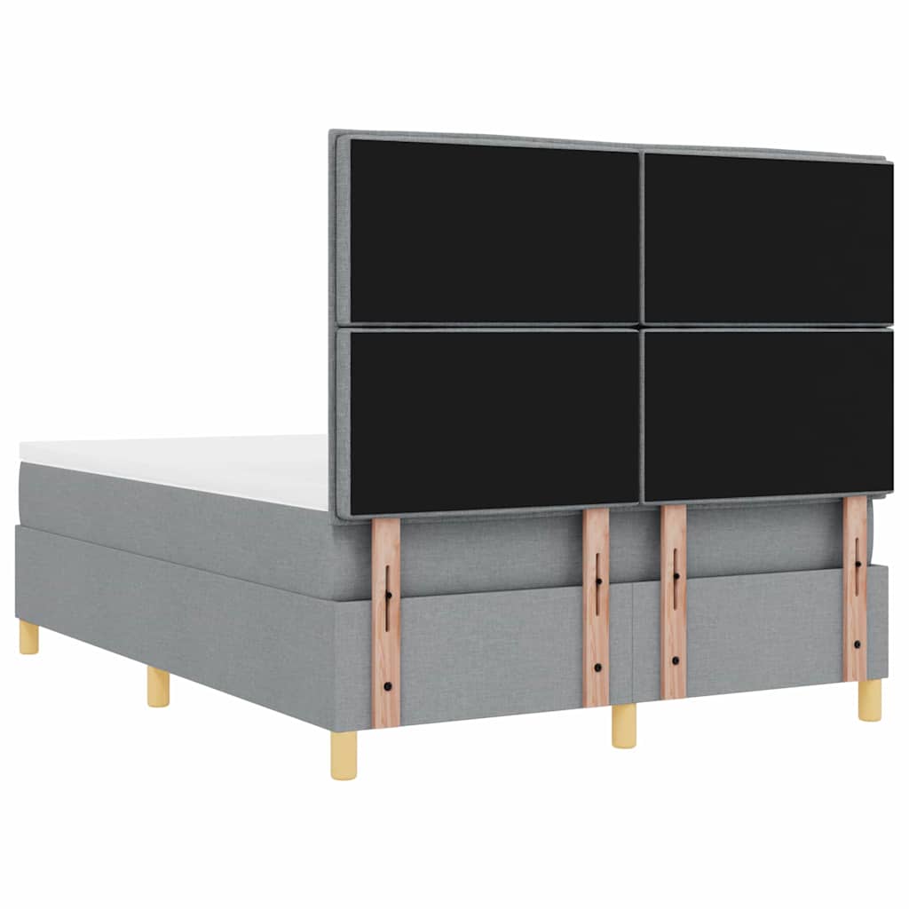 Letto a molle con materasso Grigio chiaro 160 x 200 cm Tessuto | homemem39