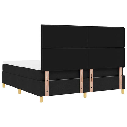 Letto a molle con materasso Nero 180 x 200 cm Tessuto | homemem39