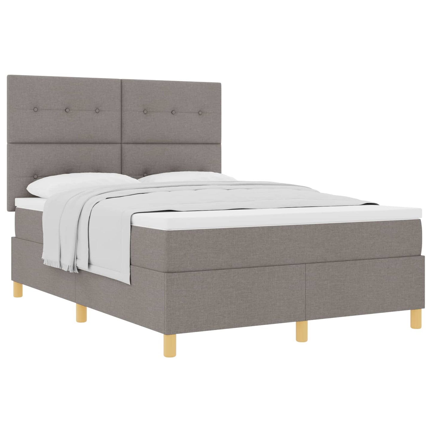 Letto a molle con testiera Talpa 140 x 200 cm Tessuto | homemem39
