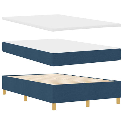 Letto a molle con testiera Blu 120 x 200 cm Tessuto | homemem39
