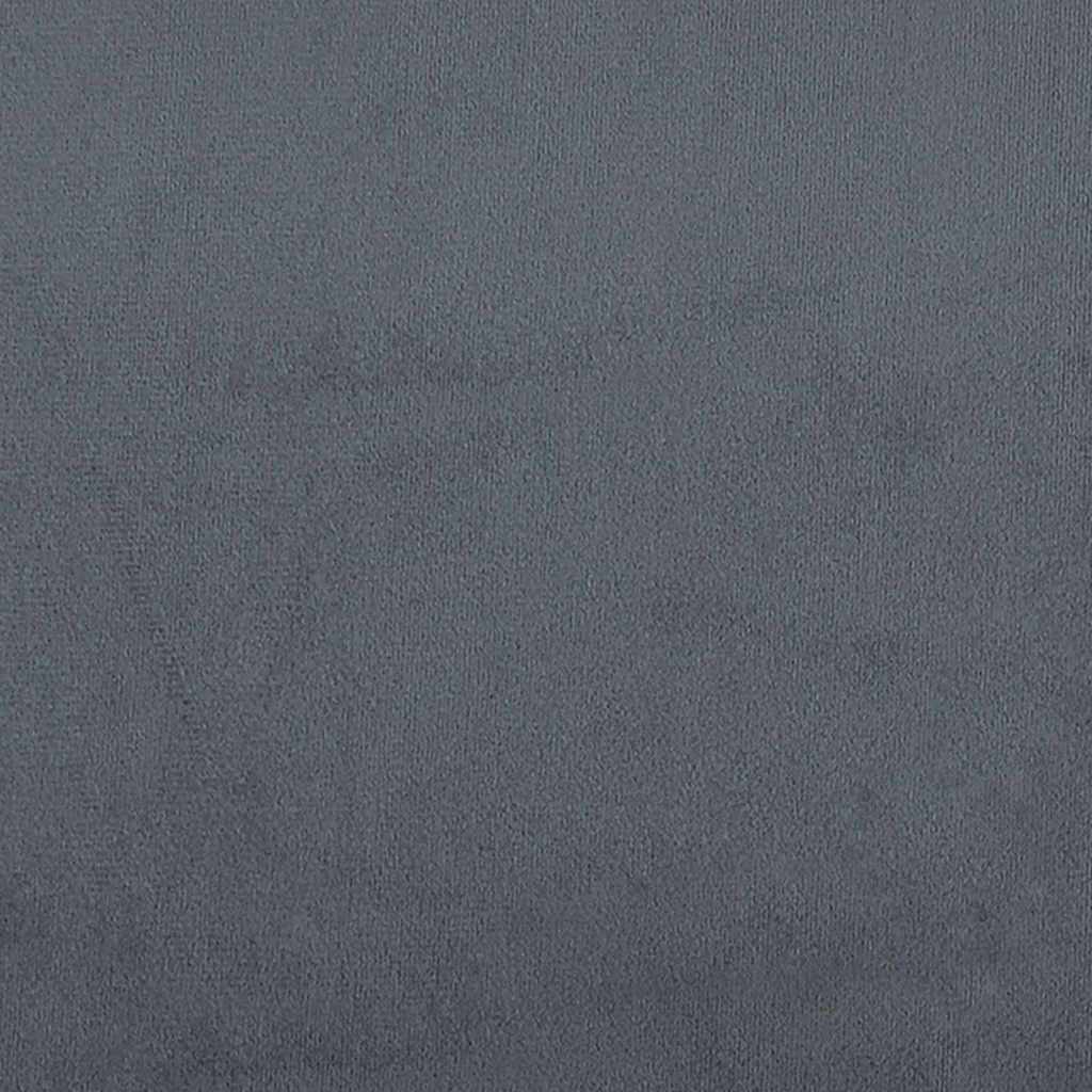 Letto a molle con materasso Grigio scuro 200 x 200 cm Velluto | homemem39