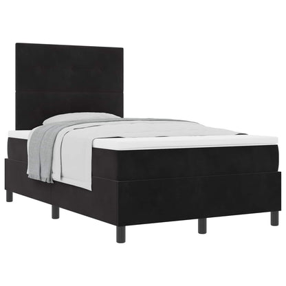 Letto a molle con testiera Nero 120 x 200 cm Velluto | homemem39