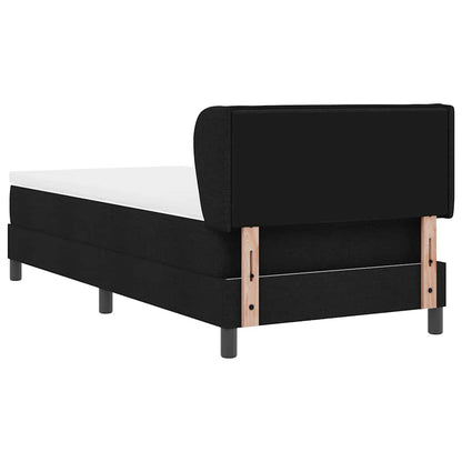 Letto a molle con materasso Nero 90 x 190 cm Tessuto | homemem39