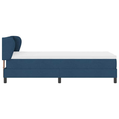Letto a molle con materasso Blu 90 x 200 cm Tessuto | homemem39