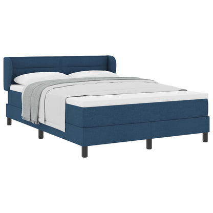 Letto a molle con materasso Blu 140 x 200 cm Tessuto | homemem39