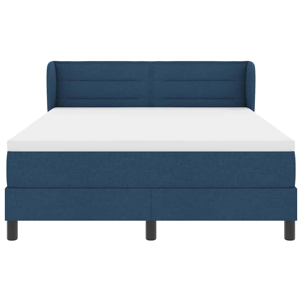 Letto a molle con materasso Blu 140 x 200 cm Tessuto | homemem39