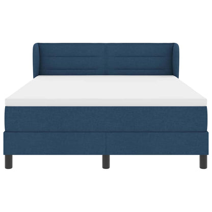 Letto a molle con materasso Blu 140 x 200 cm Tessuto | homemem39
