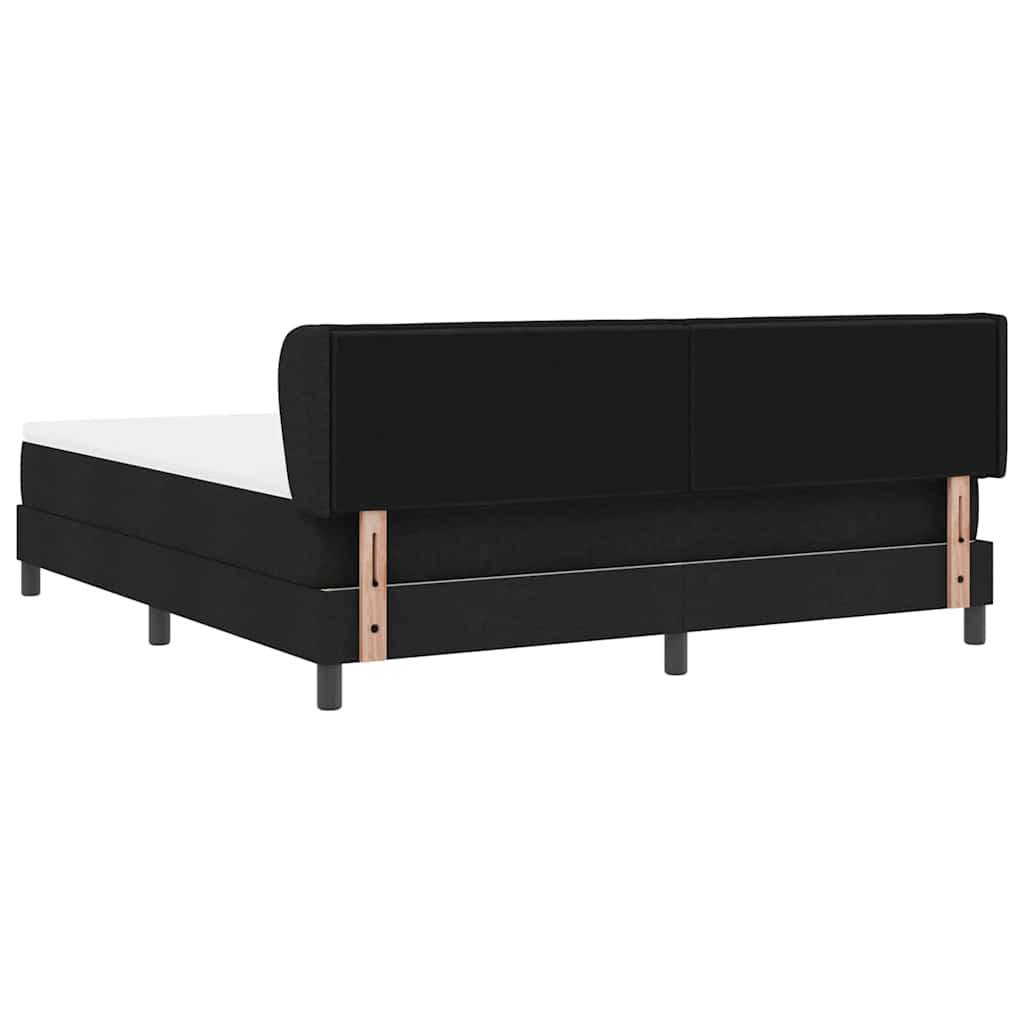 Letto a molle con materasso Nero 180 x 200 cm Tessuto | homemem39