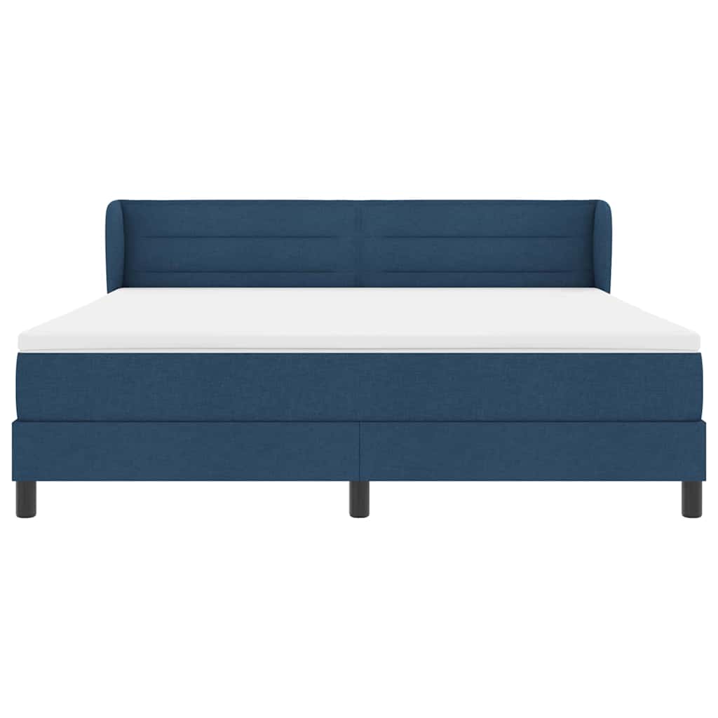 Letto a molle con materasso Blu 180 x 200 cm Tessuto | homemem39