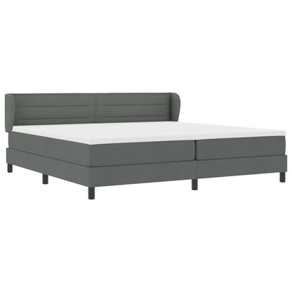 Letto box spring con materasso Grigio scuro 200 x 200 cm