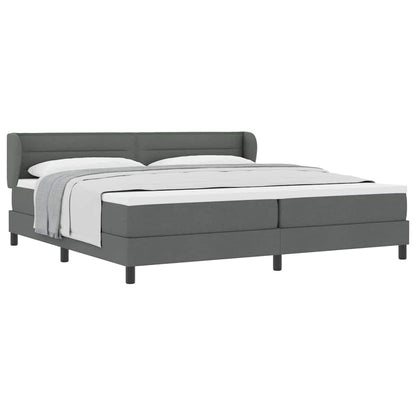 Letto box spring con materasso Grigio scuro 200 x 200 cm