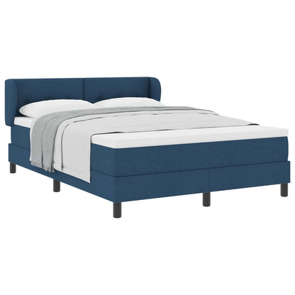 Letto a molle con testiera Blu 140 x 200 cm Tessuto | homemem39