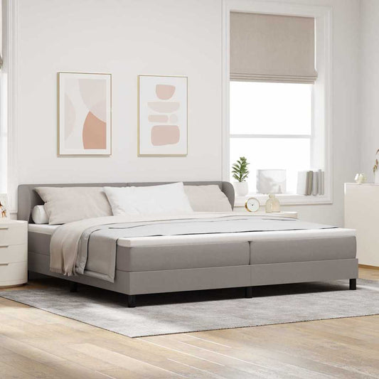 Letto a molle con testiera Talpa 200 x 200 cm Tessuto