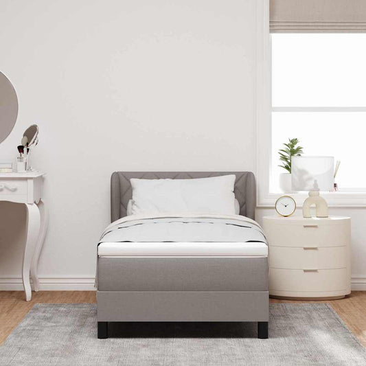 Letto a molle con testiera Talpa 90 x 190 cm Tessuto - homemem39